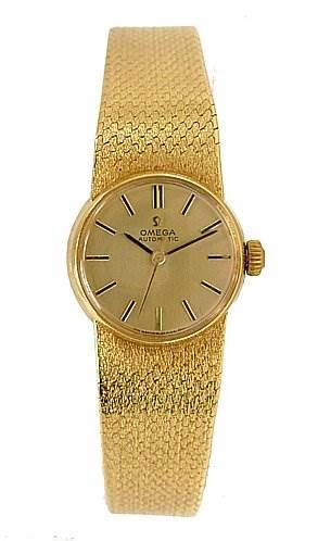 omega vintage ladies 18k yellow gold 7169 watch|vintage omega lady's watch.